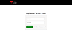 Desktop Screenshot of myhomecredit.net